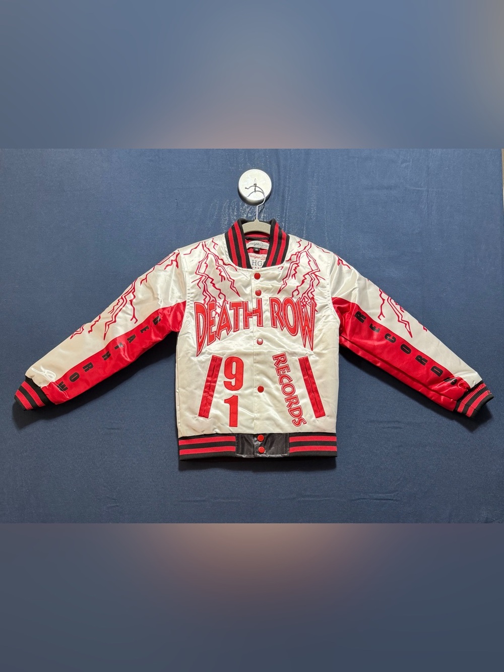 100% Satin Size XS NWT Headgear Classics Youth Death Row Records Varsity Satin J